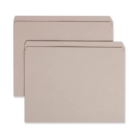 Smead FOLDER, STR CUT, LTR, GY 12310